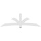 Ekena Millwork Davenport Architectural Grade PVC Gable Bracket, 96"W x 32"H x 2"D x 6"F, 8/12 Pitch GBP096X32X0206DAV00 - alternate 5